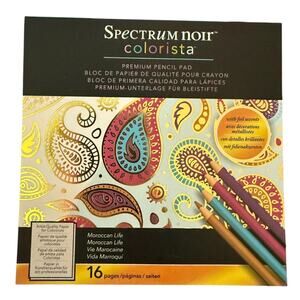 Spectrum Noir Colorista Moroccan Life Foil Premium Pencil Coloring Pad